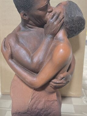 J.H. Boone Romantic Embrace African American couple Sculpture 1996 #631